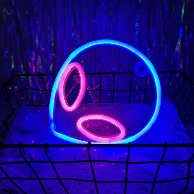 LED Night Lights |   Wholesale Alien Sign Desktop Lamp Nightstand Lamps USB Powered Night Light Hanging Alien Table Decoration For Living Room Bedroom Gaming Room Children’s Room pink LED Lighting LED Night Lights