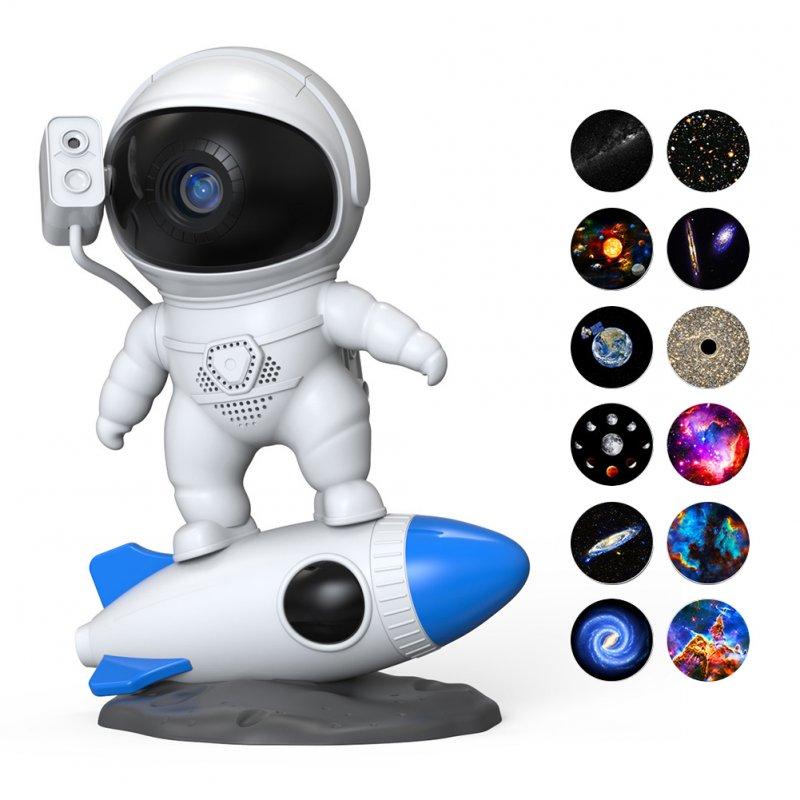 LED Night Lights |   Wholesale Astronaut Projector, Star Projector Wide-Angle Projection Lamp With 9 Light Effects, Night Light For Kids Light Projector For Bedroom, Starry Nebula Ceiling LED Lamp rocket astronaut 12 films LED Lighting LED Night Lights