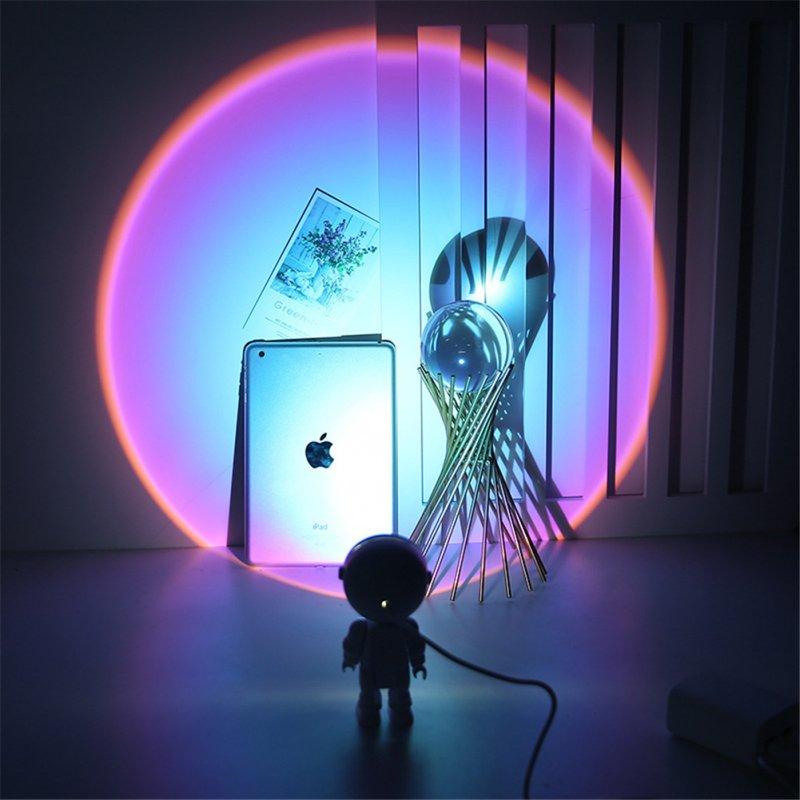 LED Night Lights |   Wholesale Astronaut Shape Sunset Projector Lamp Night Light Stepless Dimming Led Light For Bedroom Decoration rainbow LED Lighting LED Night Lights