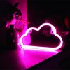 LED Night Lights |   Wholesale Cloud Neon Signs, Battery USB Powered Cloud Shaped Decoration Wall Lights, Aesthetic Decoration For Teens Girls Boys Kids Room Christmas Birthday Wedding Party pink LED Lighting LED Night Lights