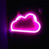 LED Night Lights |   Wholesale Cloud Neon Signs, Battery USB Powered Cloud Shaped Decoration Wall Lights, Aesthetic Decoration For Teens Girls Boys Kids Room Christmas Birthday Wedding Party pink LED Lighting LED Night Lights