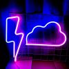 LED Night Lights |   Wholesale Cloud Neon Signs, Battery USB Powered Cloud Shaped Decoration Wall Lights, Aesthetic Decoration For Teens Girls Boys Kids Room Christmas Birthday Wedding Party pink LED Lighting LED Night Lights