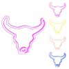 LED Night Lights |   Wholesale Cow Horn Sign Desktop Lamp, Nightstand Lamps, USB Or Battery Powered Night Light, Hanging cow head Table Decoration For Living Room, Bedroom, Gaming Room, Children’s Room pink LED Lighting LED Night Lights