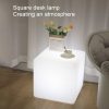 LED Night Lights |   Wholesale Cube Lights Table Lamp With Button Adjustment Switch Tricolor Light Up To 300 Pounds Weight Waterproof LED Cube Stool For Garden Courtyard Bar Home 25cm LED Lighting LED Night Lights