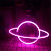 LED Night Lights |   Wholesale Hanging Planet-shaped Neon  Night  Light Ip42 Waterproof Rust-proof For Room Wall Kids Bedroom Birthday Party Bar Beach Wedding Decoration Pink LED Lighting LED Night Lights