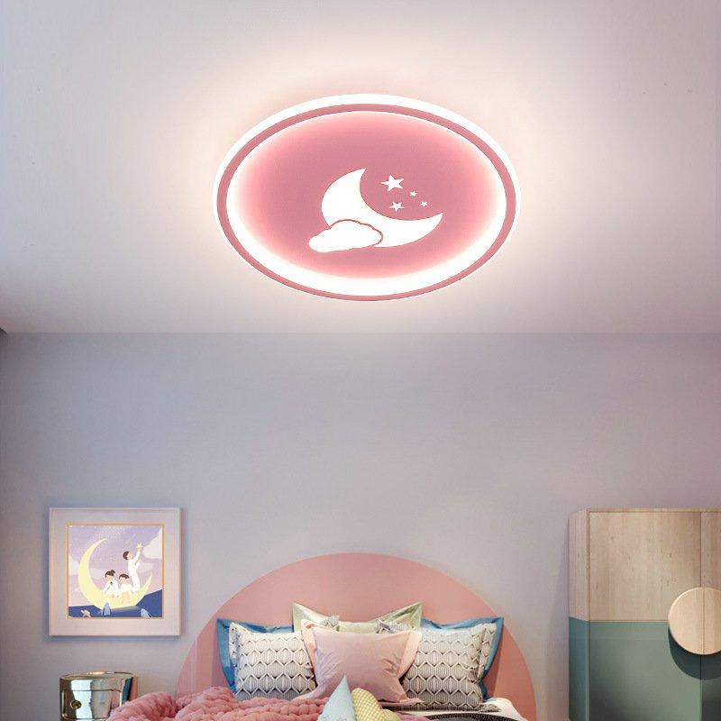 LED Night Lights |   Wholesale LED Cartoon Cloud Ceiling Lights for Boys Girls Kids Room Bedroom Decor warm light_Pink[40*4.5CM]-36W LED Lighting LED Night Lights