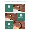 LED Night Lights |   Wholesale Led Clip On Book Light 3 Colors Stepless Dimming High Brightness USB Rechargeable Book Lights For Kindles Magazines Books black LED Lighting Black