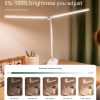 LED Night Lights |   Wholesale Led Clip On Table Lamp 3 Levels 1500mah Large Capacity Battery Rechargeable Eye Protection Desk Lamps green LED Lighting Green