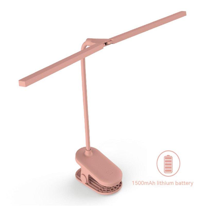 LED Night Lights |   Wholesale Led Clip On Table Lamp 3 Levels 1500mah Large Capacity Battery Rechargeable Eye Protection Desk Lamps pink LED Lighting LED Night Lights