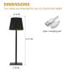 LED Night Lights |   Wholesale LED Cordless Table Lamp Rechargeable Desk Lamp 3-Level Brightness Touch Control Night Light White LED Lighting LED Night Lights