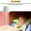 LED Night Lights |   Wholesale Led Desk Lamp 4200mah Rechargeable Adjustable Brightness Touch Night Light Table Lamp For Living Room Bedroom White 4000mAh LED Lighting LED Night Lights