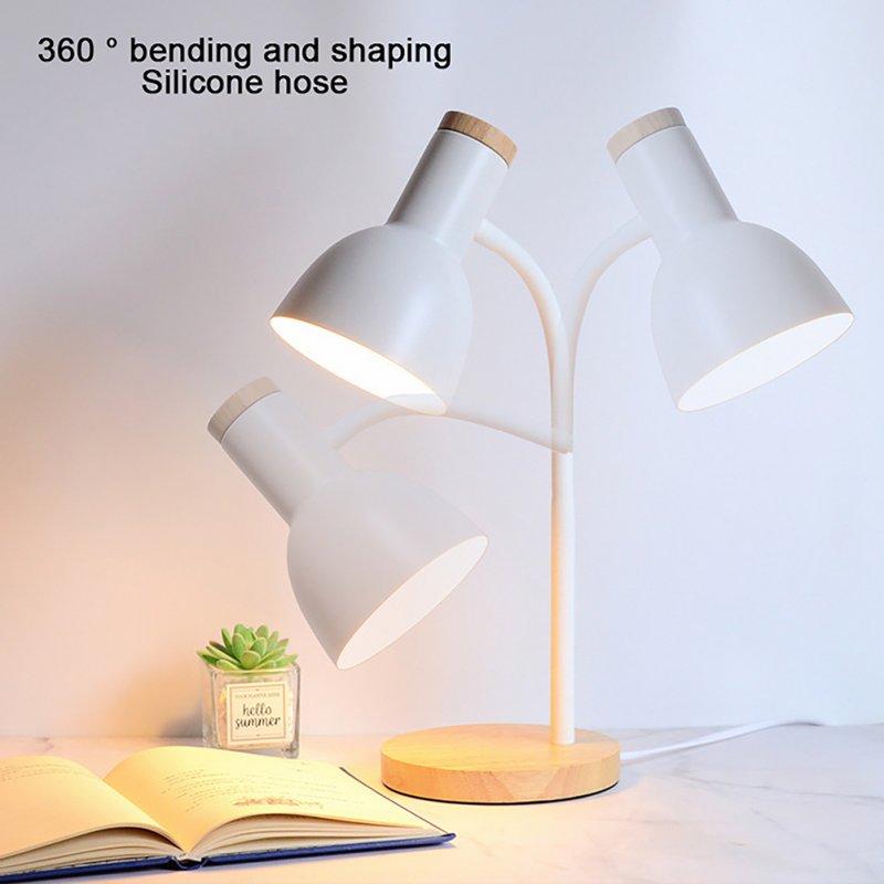 LED Night Lights |   Wholesale LED Desk Lamp Adjustable Goose Neck Table Lamp Eye-Caring Study Desk Lamps Nightstand Lamp‎ For Bedroom Living Room Bar Study Room Office Gray model LED Lighting Gray model