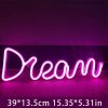 LED Night Lights |   Wholesale Led Dream Shape Neon Lamp Usb Charging Birthday Wedding Holiday Supply For Living Room Wall Decoration pink LED Lighting LED Night Lights