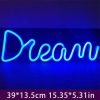 LED Night Lights |   Wholesale Led Dream Shape Neon Lamp Usb Charging Birthday Wedding Holiday Supply For Living Room Wall Decoration pink LED Lighting LED Night Lights