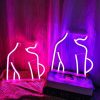 LED Night Lights |   Wholesale LED Light Battery/USB Powered Luminous Sexy Lady Signs Decorative Lamp For Bar Party Restaurant Shop Decoration 3 LED Lighting 3