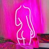 LED Night Lights |   Wholesale LED Light Battery/USB Powered Luminous Sexy Lady Signs Decorative Lamp For Bar Party Restaurant Shop Decoration 3 LED Lighting 3