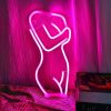 LED Night Lights |   Wholesale LED Light Battery/USB Powered Luminous Sexy Lady Signs Decorative Lamp For Bar Party Restaurant Shop Decoration 3 LED Lighting 3