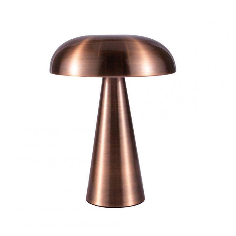 LED Night Lights |   Wholesale Led Mushroom Table Lamp 3 Color Dimming 1800mah Battery Energy Saving Eye Protective Usb Night Light Bronze Charging 3 color + dimming LED Lighting Bronze + Charging 3 color + dimming