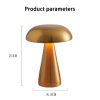 LED Night Lights |   Wholesale Led Mushroom Table Lamp 3 Color Dimming 1800mah Battery Energy Saving Eye Protective Usb Night Light Bronze Charging 3 color + dimming LED Lighting Bronze + Charging 3 color + dimming