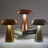 LED Night Lights |   Wholesale Led Mushroom Table Lamp 3 Color Dimming 1800mah Battery Energy Saving Eye Protective Usb Night Light Bronze Charging 3 color + dimming LED Lighting Bronze + Charging 3 color + dimming