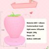 LED Night Lights |   Wholesale Led Night Light Strawberry Shape Usb Rechargeable Eye Protection Decorative Table Lamp For Bedroom Decor pink LED Lighting LED Night Lights