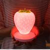 LED Night Lights |   Wholesale Led Night Light Strawberry Shape Usb Rechargeable Eye Protection Decorative Table Lamp For Bedroom Decor pink LED Lighting LED Night Lights