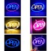 LED Night Lights |   Wholesale LED OPEN Light Signs Battery/USB Powered Hanging Luminous Signs Decorative Lamp For Bar Restaurant Coffee Shop Decoration pink LED Lighting LED Night Lights