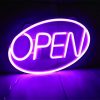 LED Night Lights |   Wholesale LED OPEN Light Signs Battery/USB Powered Hanging Luminous Signs Decorative Lamp For Bar Restaurant Coffee Shop Decoration pink LED Lighting LED Night Lights