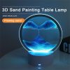 LED Night Lights |   Wholesale LED Quicksand Painting Lamp Touch Contral Desk Lights Dynamic Desktop Bedside Ornament For Home Office Desktop Decor black LED Lighting Black