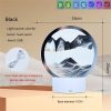 LED Night Lights |   Wholesale LED Quicksand Painting Lamp Touch Contral Desk Lights Dynamic Desktop Bedside Ornament For Home Office Desktop Decor black LED Lighting Black