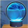 LED Night Lights |   Wholesale LED Quicksand Painting Lamp Touch Contral Desk Lights Dynamic Desktop Bedside Ornament For Home Office Desktop Decor black LED Lighting Black