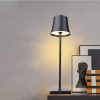 LED Night Lights |   Wholesale Led Table Lamp 5200mah Aluminum Alloy Living Room Eye Protective Usb Charging Bedside Reading Lamp black LED Lighting Black