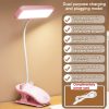 LED Night Lights |   Wholesale LED Table Lamp With Clip 3 Color Temperatures Dimmable Eye Protection Adjustable Touch Sensor Desk Lights Study Lamp (35 x 15.5cm) pink LED Lighting LED Night Lights