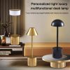 LED Night Lights |   Wholesale Led Touch Table Lamp 3 Colors Stepless Dimming Usb Rechargeable Eye Protection Night Light Desk Lamp black LED Lighting Black