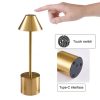 LED Night Lights |   Wholesale Led Touch Table Lamp 3 Colors Stepless Dimming Usb Rechargeable Eye Protection Night Light Desk Lamp gold LED Lighting Gold