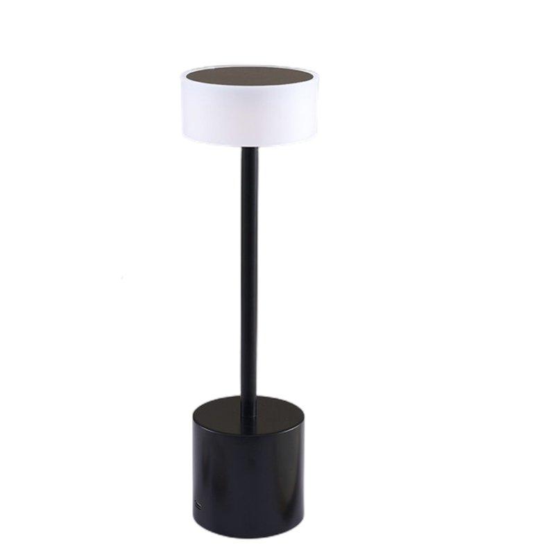 LED Night Lights |   Wholesale Led Touch Table Lamp Usb Rechargeable Eye Protection 3 Colors Stepless Dimming Night Light Desk Light black LED Lighting Black