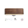 LED Night Lights |   Wholesale LED Wall Sconce 3W Cordless Wall Mount Light For Reading Rechargeable Battery Operated USB C Port Dimmable Cordless Light Bedroom Bedside Lamp Black Walnut LED Lighting LED Night Lights