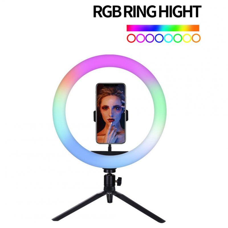 LED Night Lights |   Wholesale MJ26 Led Ring Selfie Light With Tripod Phone Holder Desktop Camera Circle Light With Multi Color Modes For Photography Makeup Live Stream 8 inches/20CM LED Lighting 8 inches/20CM