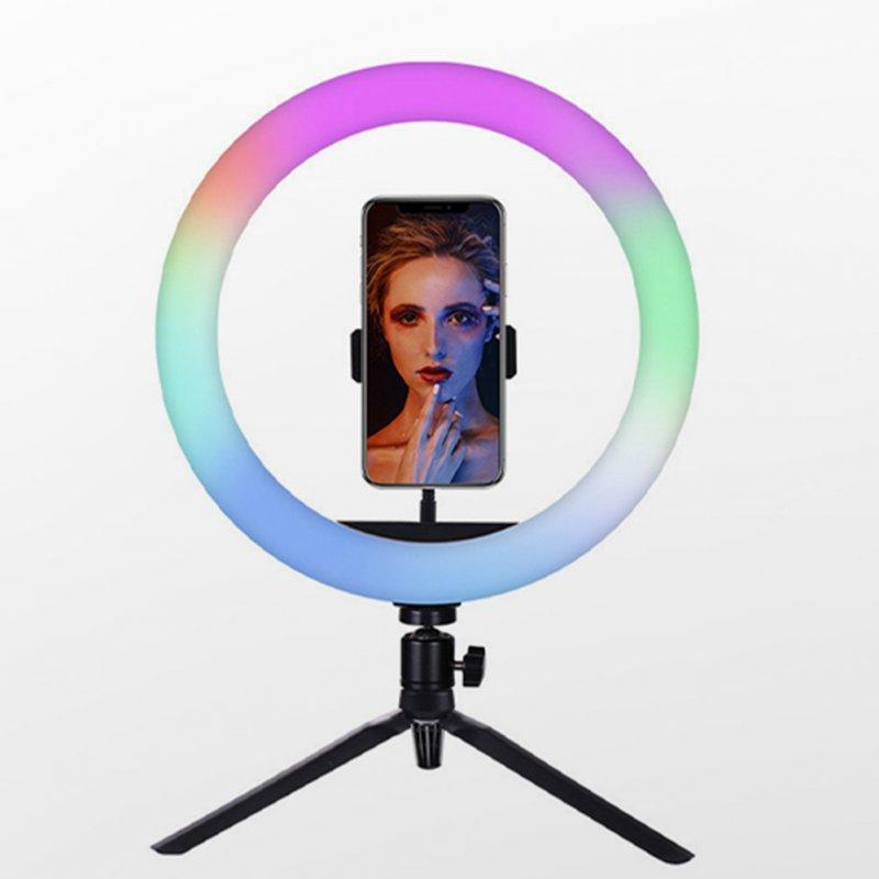 LED Night Lights |   Wholesale MJ26 Led Ring Selfie Light With Tripod Phone Holder Desktop Camera Circle Light With Multi Color Modes For Photography Makeup Live Stream 8 inches/20CM LED Lighting 8 inches/20CM