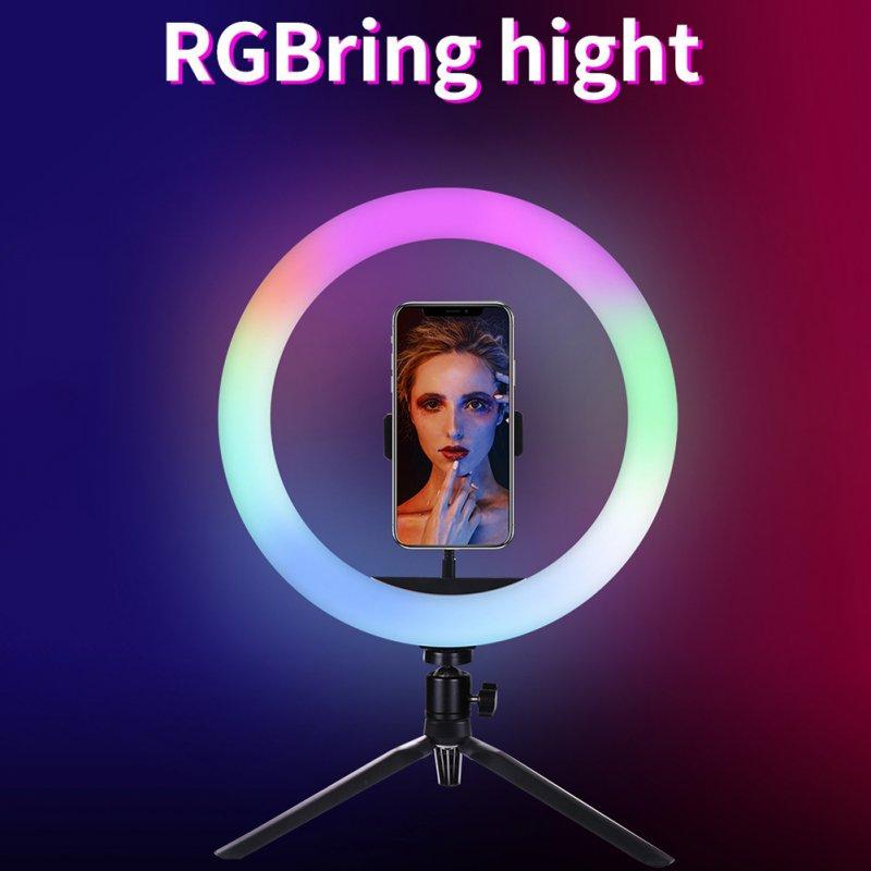 LED Night Lights |   Wholesale MJ26 Led Ring Selfie Light With Tripod Phone Holder Desktop Camera Circle Light With Multi Color Modes For Photography Makeup Live Stream 8 inches/20CM LED Lighting 8 inches/20CM