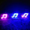 LED Night Lights |   Wholesale Musical Note LED Neon Sign USB/Battery Powered Decoration Neon Lamp For Home Bedroom KTV Bar Party Wall Decor pink LED Lighting LED Night Lights