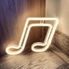 LED Night Lights |   Wholesale Musical Note LED Neon Sign USB/Battery Powered Decoration Neon Lamp For Home Bedroom KTV Bar Party Wall Decor pink LED Lighting LED Night Lights