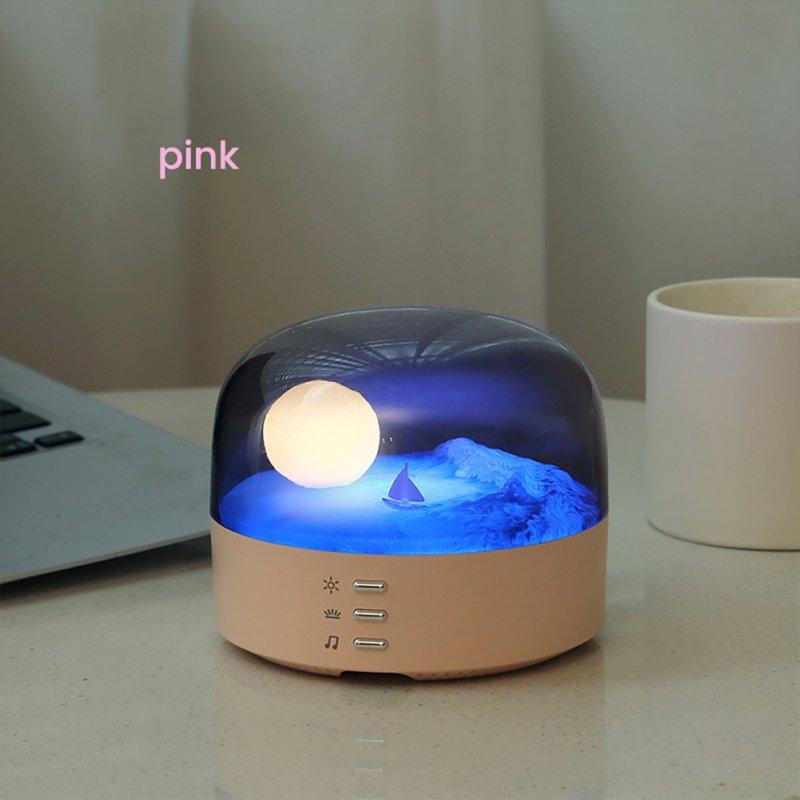 LED Night Lights |   Wholesale Night Light, Desk Lamp Scene Speaker With Button, Built-in 1200mAh Battery, Hidden Speaker, 2-in-1 Crescent Speaker Night Light Gifts For Festivals, Birthday White LED Lighting LED Night Lights