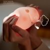 LED Night Lights |   Wholesale Night Lights Cartoon Pig Shape Silicone Patting Lamp Atmosphere Lamps Bedside Decoration For Kids Baby Gifts 5V / 1W pink LED Lighting LED Night Lights