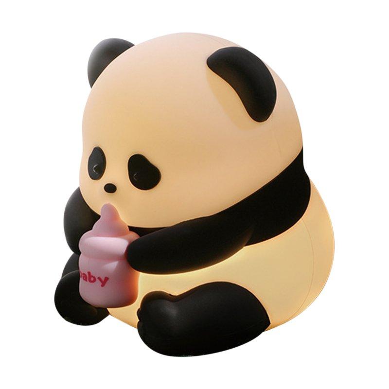 LED Night Lights |   Wholesale Panda Night Light, Panda Lamp With 3000K Warm Color, 3 Brightness Adjustment, Timer Portable Baby Light, USB Rechargeable Timing Cartoon Sleeping Lamp Panda Huahua LED Lighting LED Night Lights