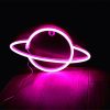 LED Night Lights |   Wholesale Planet Led Neon Signs, 5V USB/Battery Powered Aesthetic Hanging Neon Light, High Brightness LED Lighting Planet Lights For Bedroom, Gaming Room Wall Decoration blue + warm white LED Lighting Blue + warm white