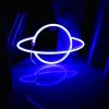 LED Night Lights |   Wholesale Planet Led Neon Signs, 5V USB/Battery Powered Aesthetic Hanging Neon Light, High Brightness LED Lighting Planet Lights For Bedroom, Gaming Room Wall Decoration blue + warm white LED Lighting Blue + warm white