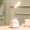 LED Night Lights |   Wholesale Portable LED Table Lamps 3 Lighting Modes Cartoon Deer Eye Protection USB Charging Reading Desk Light Night Light pink lamb LED Lighting LED Night Lights