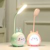 LED Night Lights |   Wholesale Portable LED Table Lamps 3 Lighting Modes Cartoon Deer Eye Protection USB Charging Reading Desk Light Night Light pink lamb LED Lighting LED Night Lights