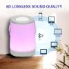 LED Night Lights |   Wholesale Portable Night Lamp Colorful Gradient Light Bluetooth-compatible Music Fm Radio Aux3.5 Audio Link Speaker pink LED Lighting LED Night Lights